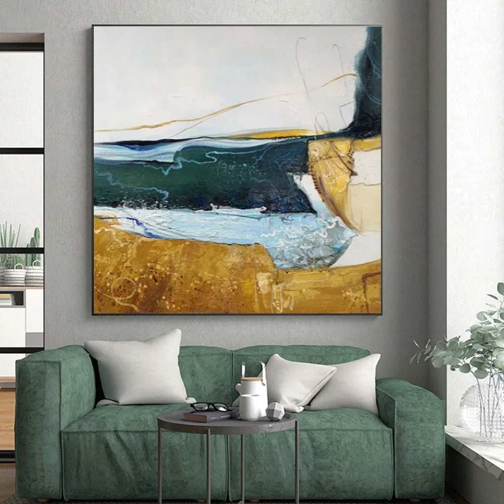 Sunrise_Green_Minimalist_Abstract_Canvas_Artwork_SX54R wall art